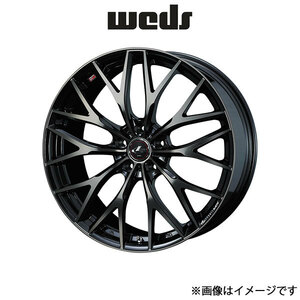 ウェッズ レオニス MX アルミホイール 1本 デリカD:5 CV5W 17インチ パールブラックミラーカット/チタントップ 0037420 WEDS LEONIS MX