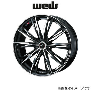 ウェッズ レオニス GX アルミホイール 1本 WRX S4 VBH 18インチ パールブラック/ミラーカット 0039379 WEDS LEONIS GX