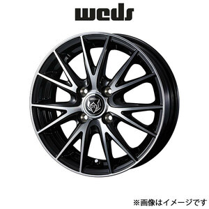 ウェッズ ライツレー VS アルミホイール 1本 フレアワゴン MM32S/MM42S 15インチ ブラックメタリックポリッシュ 0039417 WEDS RIZLEY VS