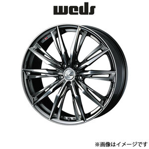 ウェッズ レオニス GX アルミホイール 1本 ステップワゴン RG1/RG3 17インチ ブラックメタルコート/ミラーカット 0039356 WEDS LEONIS GX