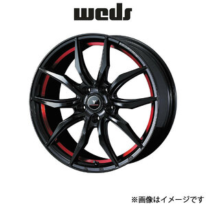 ウェッズ ノヴァリス ローグ VF アルミホイール 1本 アコード CL7/CL8/CL9 18インチ ブラック/レッド 0040070 WEDS NOVARIS ROHGUE VF