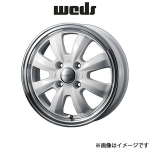 ウェッズ グラフト 8S アルミホイール 1本 eKワゴン B11W 15インチ ホワイト/リムポリッシュ 0040955 WEDS GYRAFT 8S