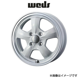 ウェッズ グラフト 5S アルミホイール 4本 eKワゴン B3#W 14インチ ホワイト/リムポリッシュ 0041118 WEDS GYRAFT 5S