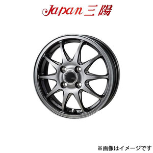 ジャパン三陽 ザック JP-202 アルミホイール 1本 ティーダ ラティオ 11系(15×5.5J 4-100 INSET43 ブラックシルバー)Japan三陽 ZACK JP-202