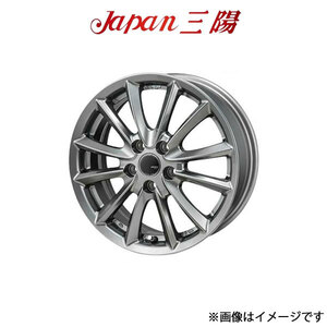 ジャパン三陽 ザック JP-016 アルミホイール 1本 プリウスα ZVW40/41W(17×7.0J 5-114.3 INSET48 チタンブラック)Japan三陽 ZACK JP-016