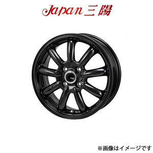 ジャパン三陽 ザック JP-209 アルミホイール 1本 フレア ワゴン MM42S(14×4.5J 4-100 INSET45 グロスブラック)Japan三陽 ZACK JP-209