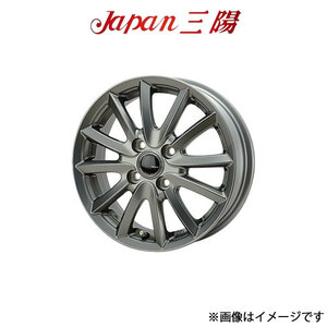 ジャパン三陽 ザック JP-016 アルミホイール 4本 MAX L952S(13×4.0B 4-100 INSET45 チタンブラック)Japan三陽 ZACK JP-016