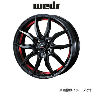 ウェッズ ノヴァリス ローグ VF アルミホイール 1本 パレット MK21S 14インチ ブラック/レッド 0040089 WEDS NOVARIS ROHGUE VF