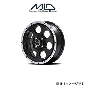 MID ロードマックス WO7 アルミホイール 1本 ステラ/ステラカスタム LA150F/LA160F(15×4.5J 4-100 INSET45 セミグロス/フランジDC)ROADMAX