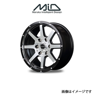 MID ロードマックス WF8 アルミホイール 1本 ステラ/ステラカスタム LA100F/LA110F(14×4.5J 4-100 INSET43 セミグロスブラック)ROADMAX