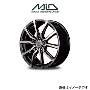 MID ユーロスピード DC52 アルミホイール 1本 SX4 YA/YB系(16×6.5J 5-114.3 INSET53 ブラックポリッシュ)EUROSPEED DC52