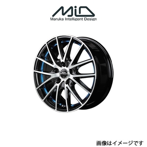 MID シュナイダー RX27 アルミホイール 1本 インプレッサ GH6/GH7(17×7J 5-100 INSET50 ブラック/ブルー)SCHNEIDER