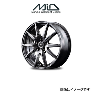 MID シュナイダー SLS アルミホイール 1本 ステラ/ステラカスタム LA100F/LA110F(15×4.5J 4-100 INSET45 メタリックグレー)SCHNEIDER SLS