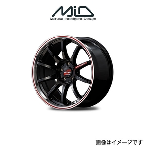 MID RMPレーシング R10 アルミホイール 1本 ステラ/ステラカスタム/ステラリベスタ RN系(15×5J 4-100 INSET45 ブラック/レッド)RMP RACING