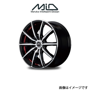 MID シュナイダー SX 2 アルミホイール 1本 WRX S4 VAG(18×8.5J 5-114.3 INSET55 ブラック/レッド)SCHNEIDER