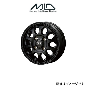 MID マナレイスポーツ ガイアクロス アルミホイール 1本 ミラ L275S/L285S(12×4J 4-100 INSET42 マットブラック)MANARAY SPORT GAIA X