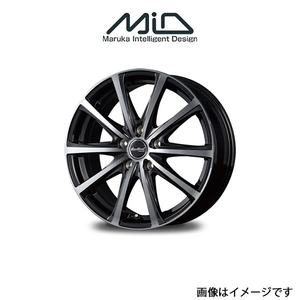 MID ユーロスピード V25 アルミホイール 1本 SX4 セダン YC系(15×6J 5-114.3 INSET45 ブラックポリッシュ)EUROSPEED V25