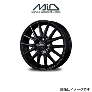 MID シュナイダー SQ27 アルミホイール 1本 ミラアヴィ L250/L260(14×4.5J 4-100 INSET45 メタリックブラック)SCHNEIDER SQ27