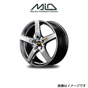 MID RMP 050F アルミホイール 1本 サイ 10系(18×8J 5-114.3 INSET42 ハイパーメタルコート/ミラーカット)