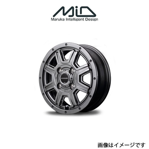 MID ロードマックス マッドライダー アルミホイール 1本 サンバー バン 300系(12×4J 4-100 INSET42 メタリックグレー)ROADMAX MUDRIDER