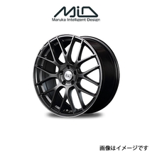 MID RMP 028F アルミホイール 1本 カローラスポーツ 210系(18×7J 5-100 INSET50 セミグロスガンメタ+リムエッジDC+ロゴマシニング)_画像1