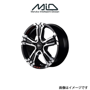 MID ナイトロパワー クロスクロウ GE アルミホイール 1本 アルファード 10系(17×7J 5-114.3 INSET40 ブラックメタリック) NITRO POWER