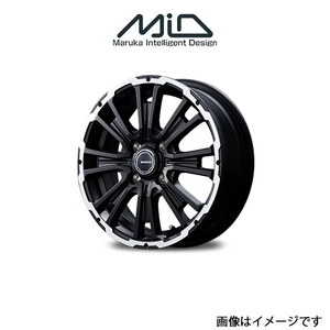 MID ガルシア SSリボルバーKC アルミホイール 1本 ステラ/ステラカスタム LA150F/LA160F(14×4.5J 4-100 INSET45 リボルバーポリッシュ)