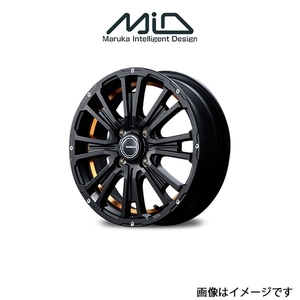 MID ガルシア SSリボルバーKC アルミホイール 1本 プレオ L275F/L285F(14×4.5J 4-100 INSET45 アンダーカットオレンジ)GARCIA SS REVOLVER