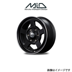 MID ガルシア シカゴ5 アルミホイール 1本 キャスト スタイル LA250S/LA260S(14×4.5J 4-100 INSET45 セミグロスブラック)GARCIA CHICAGO5