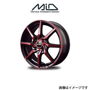 MID ユーロスピード S810 アルミホイール 1本 ハスラー MR31S/MR41S(15×4.5J 4-100 INSET45 ブラックポリッシュ)EUROSPEED S810