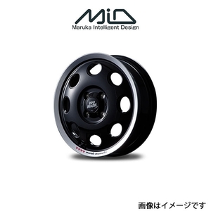 MID 299モッシュ マネキ アルミホイール 1本 ムーブコンテ L575/L585(14×4.5J 4-100 INSET45 Kuro)299MOSH MANEKI