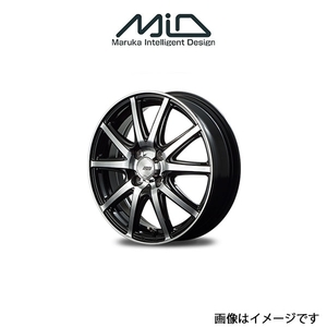 MID ファイナルスピード GRガンマ アルミホイール 1本 タント LA600S/LA610S(13×4J 4-100 INSET43 ブラックポリッシュ)FINALSPEED