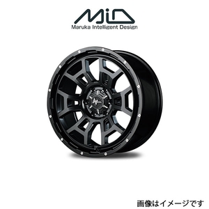 MID ナイトロパワー H6スラッグ アルミホイール 1本 ロッキー 200系(16×6J 4-100 INSET40 セミグロスブラック)NITRO POWER H6 SLUG