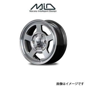 MID ガルシア シカゴ5 アルミホイール 1本 ムーブ LA150S/LA160S(15×4.5J 4-100 INSET45 メタリックグレーポリッシュ)GARCIA CHICAGO5