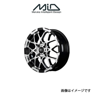 MID ナイトロパワー M28バレットKC アルミホイール 1本 ミライース LA300系(15×5J 4-100 INSET48 ブラック/ミラーカット)NITRO POWER