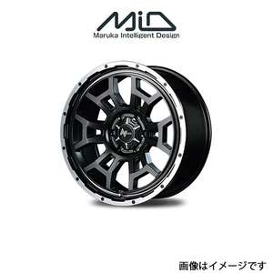 MID ナイトロパワー H6スラッグ アルミホイール 1本 ロッキー 200系(16×6J 4-100 INSET40 セミグロスガンメタ)NITRO POWER H6 SLUG