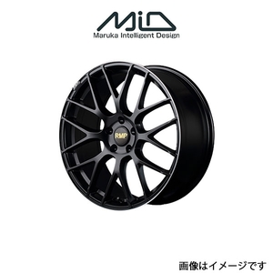 MID RMP 028F アルミホイール 1本 エスティマ 50系(18×7J 5-114.3 INSET48 セミグロスブラック+リムエッジDC+ロゴマシニング)