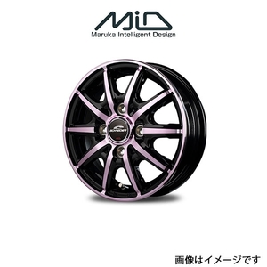 MID シュナイダー RX10-K アルミホイール 1本 ハイゼット キャディ LA700V/LA710V(14×4.5J 4-100 INSET45 ブラック/ピンク)SCHNEIDER