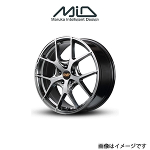 MID RMP 025F アルミホイール 1本 ノア ヴォクシー 70系(18×7J 5-114.3 INSET55 ハイパーメタルコート/ブラッシュドフィニッシュ)