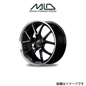 MID ヴァーテックワン EXE5 アルミホイール 1本 マークX ジオ 10系(18×8J 5-114.3 INSET42 グロッシーブラック)VERTEC ONE EXE5