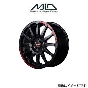 MID RMPレーシング GR12 アルミホイール 1本 ソアラ 40系(18×8J 5-114.3 INSET45 クリスタルブラック/ストロボレッド)RMP RACING GR12