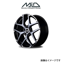 MID RMP 025FX アルミホイール 1本 アルファード/ヴェルファイア 20系(18×8J 5-114.3 INSET42 ブラックポリッシュ/シルバー)_画像1