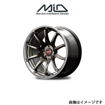 MID RMPレーシング R10 アルミホイール 1本 セルシオ 30系(18×8J 5-114.3 INSET45 レーシングチタンシルバー/リムポリッシュ)RMP RACING_画像1