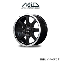 MID ロードマックス WF8 アルミホイール 1本 ハイエース/レジアスエース 200系(15×6J 6-139.7 INSET33 セミグロスブラック)ROADMAX_画像1