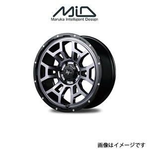 MID ナイトロパワー H6スラッグ アルミホイール 1本 アクア 10系(16×6J 4-100 INSET40 ブラッククリア)NITRO POWER H6 SLUG