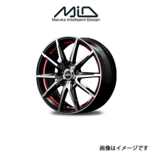 MID シュナイダー RX 02 アルミホイール 1本 ウィンダム 30系(16×6.5J 5-114.3 INSET48 ブラックポリッシュ/レッド)SCHNEIDER_画像1