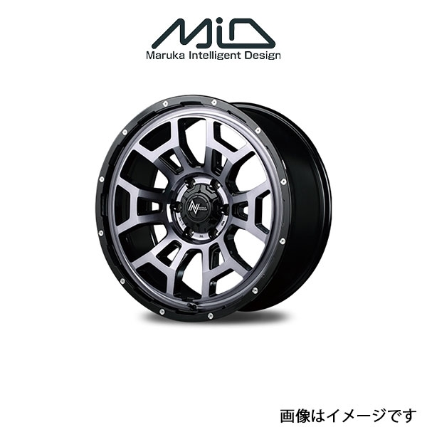 MID ナイトロパワー H6スラッグ アルミホイール 1本 クロスビー 71系(16×6J 4-100 INSET40 ブラッククリア)NITRO POWER H6 SLUG