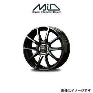 MID シュナイダー DR01 アルミホイール 1本 スペイド 140系(15×5.5J 4-100 INSET40 ブラックポリッシュ+ダークブルークリア)SCHNEIDER