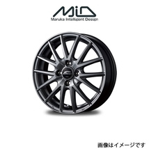 MID シュナイダー SQ27 アルミホイール 1本 ヴィッツ 90系(15×5.5J 4-100 INSET43 メタリックシルバー)SCHNEIDER SQ27_画像1