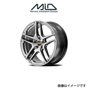 MID RMP 025SV アルミホイール 1本 フェアレディZ 33系(17×7J 5-114.3 INSET40 ハイパーメタルコート/ブラッシュド/アンダーカット)